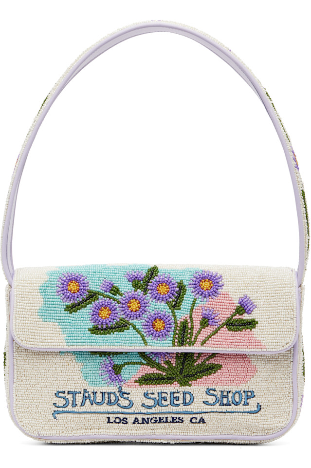 

Сумка Tommy с бисером Staud, цвет california aster