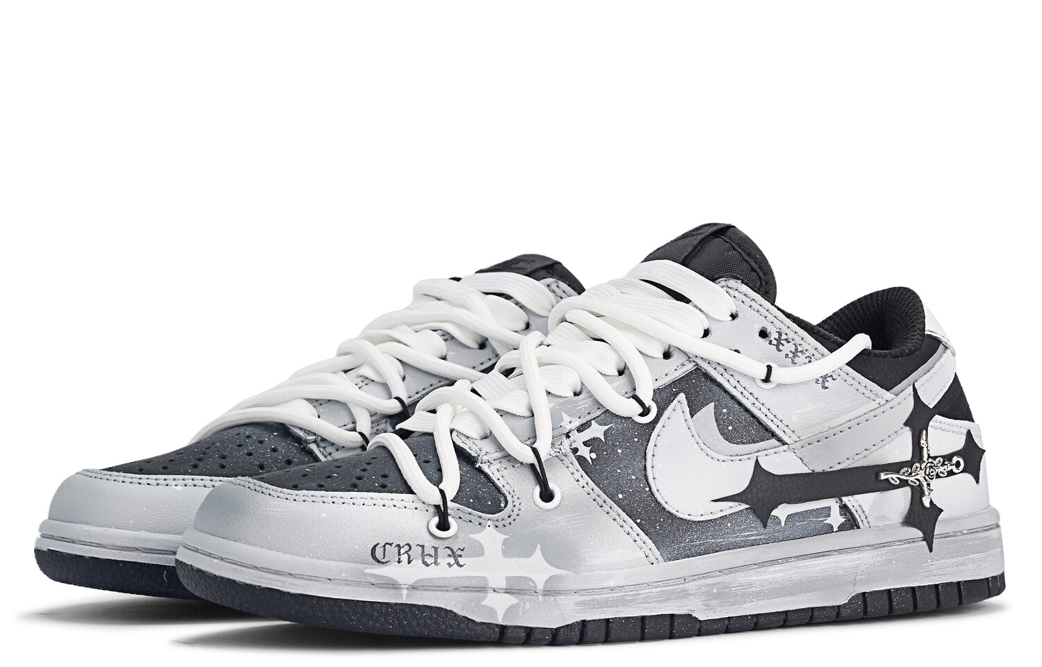 

Кроссовки Nike Dunk Skateboarding Shoes Men Low-top Silver/Grey, серебряный, Серый, Кроссовки Nike Dunk Skateboarding Shoes Men Low-top Silver/Grey, серебряный