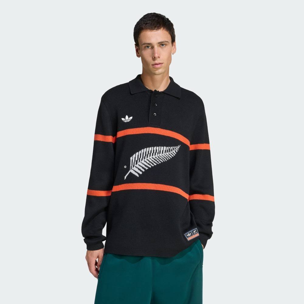 Свитшот Originals & All Blacks Knit Polo Adidas, black
