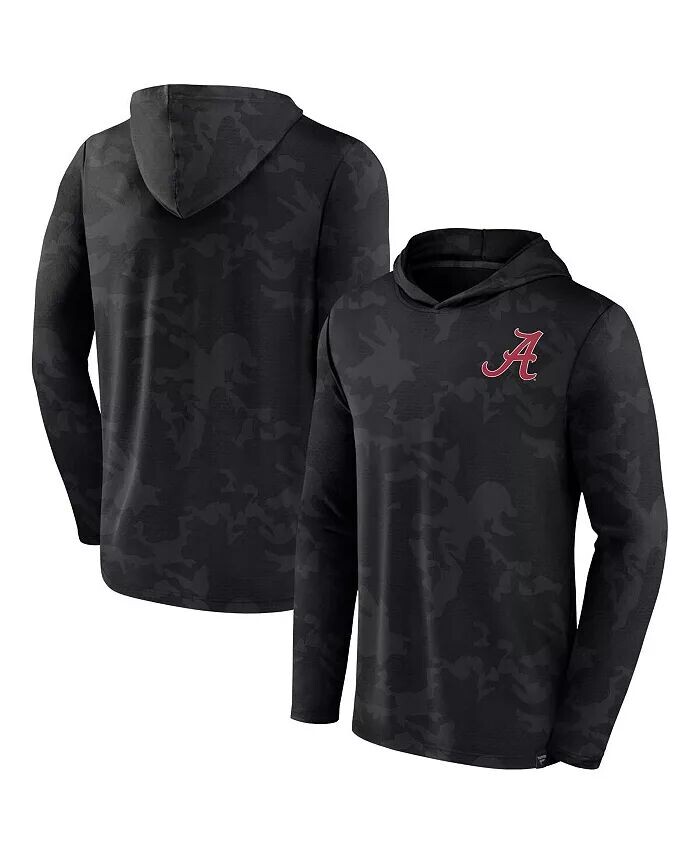 

Мужская черная футболка с капюшоном и длинным рукавом Alabama Crimson Tide Camo Fanatics