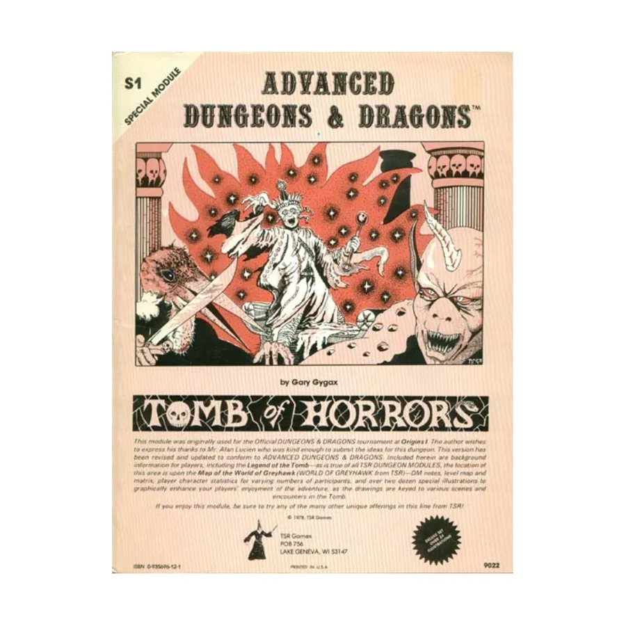 

Модуль Tomb of Horrors (2nd Printing, Pastel), Advanced Dungeons & Dragons (1st Edition) - Modules & Adventures - S Series