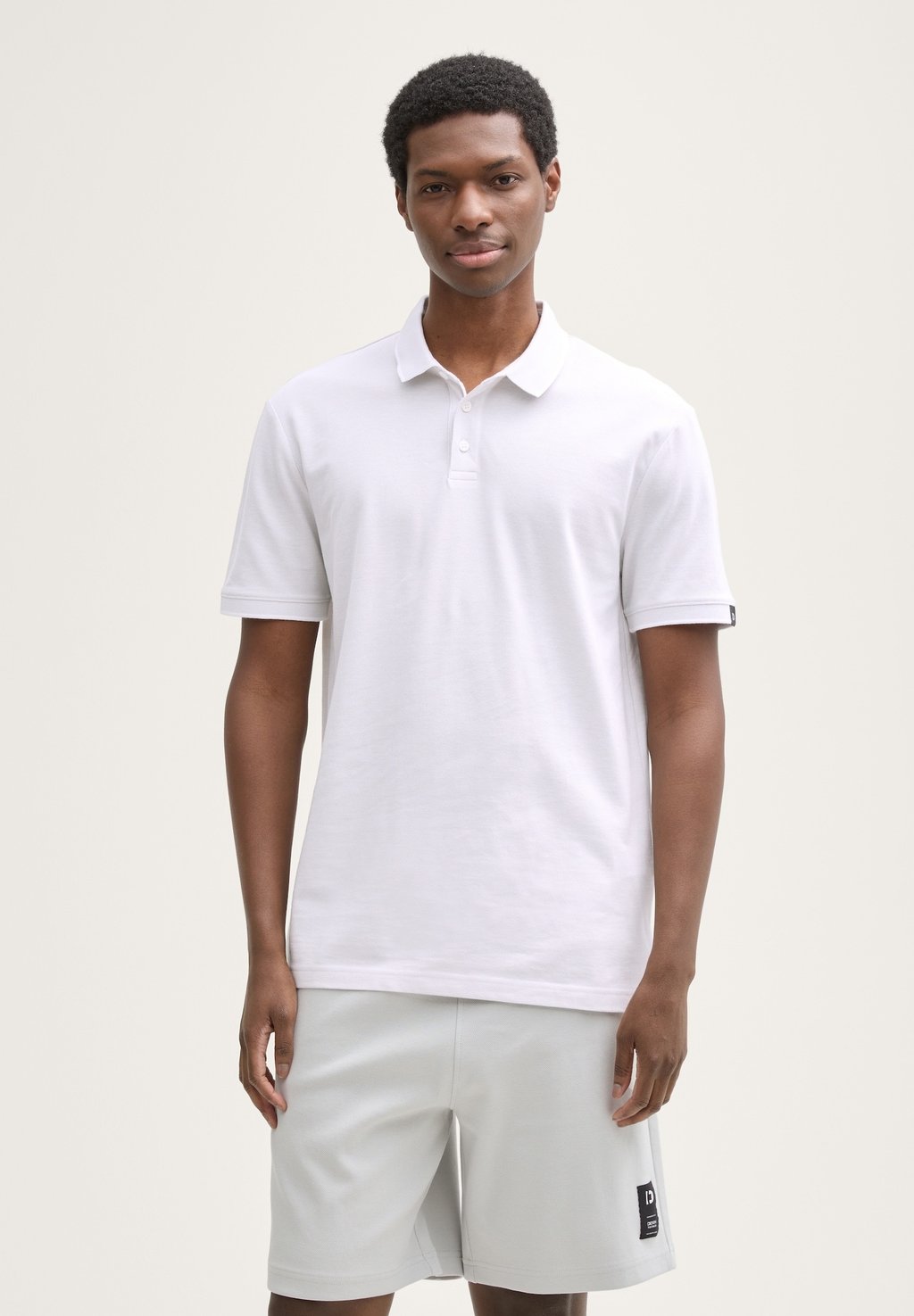 

Рубашка поло POLO WITH TIPPING TOM TAILOR DENIM, белый