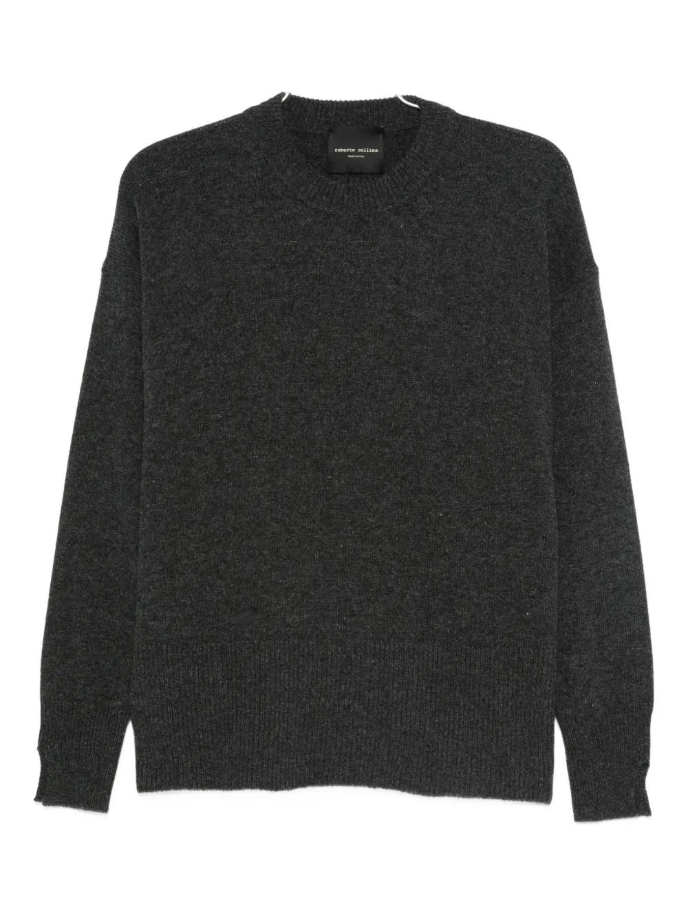 

Свитер с круглым вырезом Roberto Collina, серый