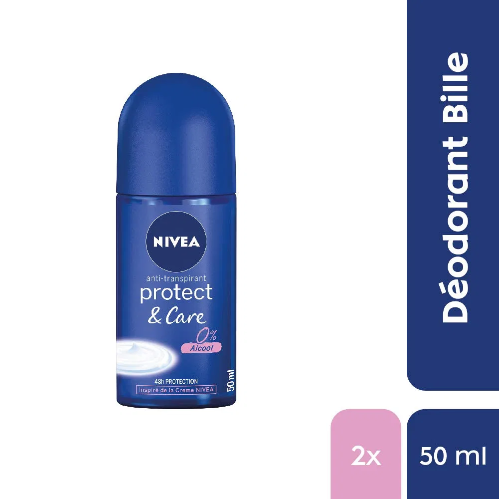 Набор из 2 шариковых дезодорантов NIVEA Protect & Care, 50 мл Nivea — фото 2
