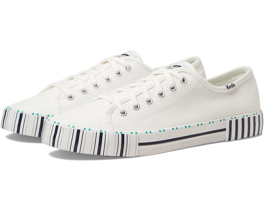 

Кроссовки Keds Kickstart Lace Up, цвет White/Navy Tennis Stripe