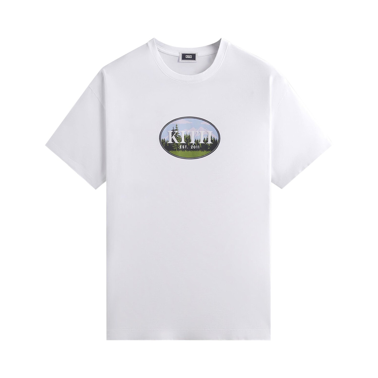 

Футболка Kith Mountain Scene, белая, Белый, Футболка Kith Mountain Scene, белая