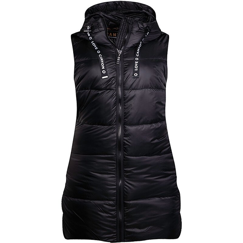 

Длинный жилет, утепленный Canyon, черный