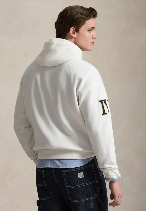 Толстовка свободного кроя из плотного флиса Polo Ralph Lauren, White — фото 3