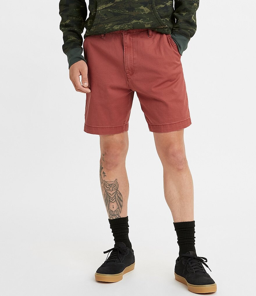 

Levi's Elastic-Waist XX Easy 10шорты чинос с внутренним швом, красный
