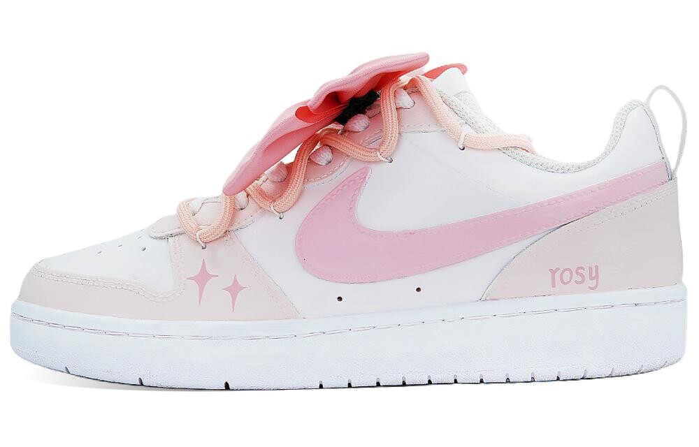 

Кроссовки Nike Court Borough Skateboard Shoes Women's Low-Top Pink/White, Розовый, Кроссовки Nike Court Borough Skateboard Shoes Women's Low-Top Pink/White