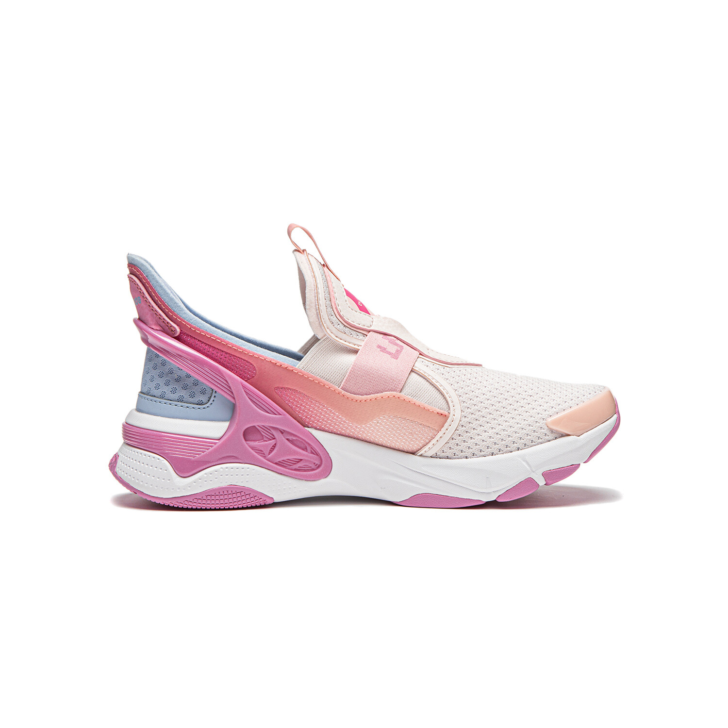 Кроссовки LINING YOUNG Kids Lifestyle Shoes Kids Low-top Light Rosy Pink / Dreamy Pink / Sky Blue, голубой — фото 2