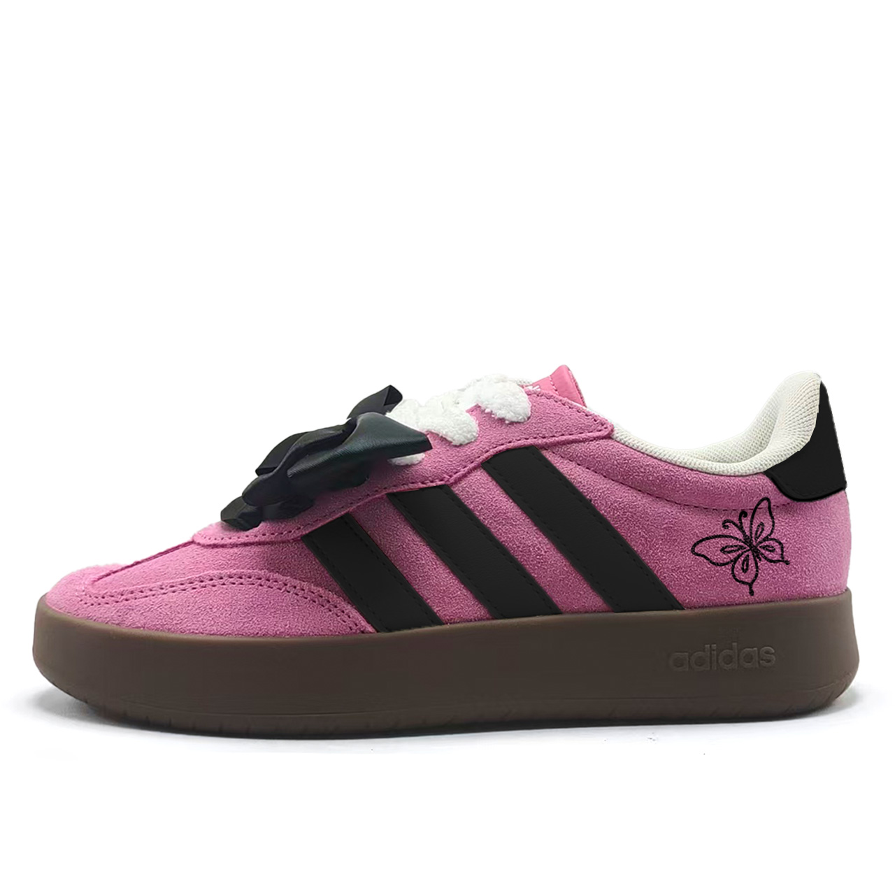 

Adidas BARREDA DECODE Berry Pink Butterfly Износостойкие низкие кроссовки немецкой армии, унисекс