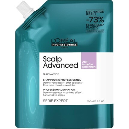 

Scalp Advanced Шампунь против дискомфорта для зудящей и сухой кожи головы Deep Scalp Treatment Serie Expert 500 мл Сменный блок L’Oréal Professionnel