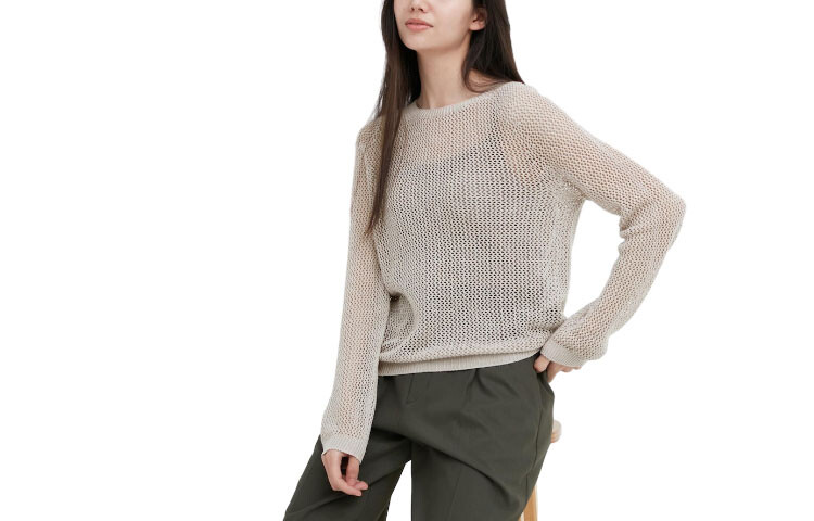 

Трикотаж женский светло-серый Uniqlo