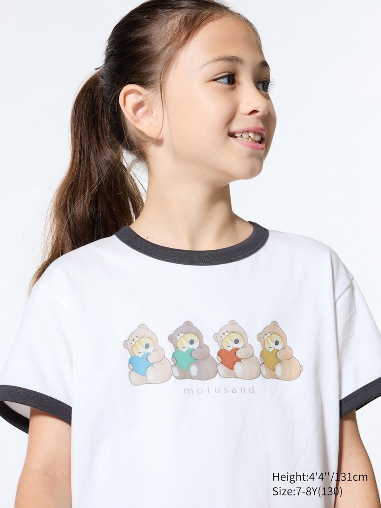 

Детская футболка Uniqlo, цвет 00 белый