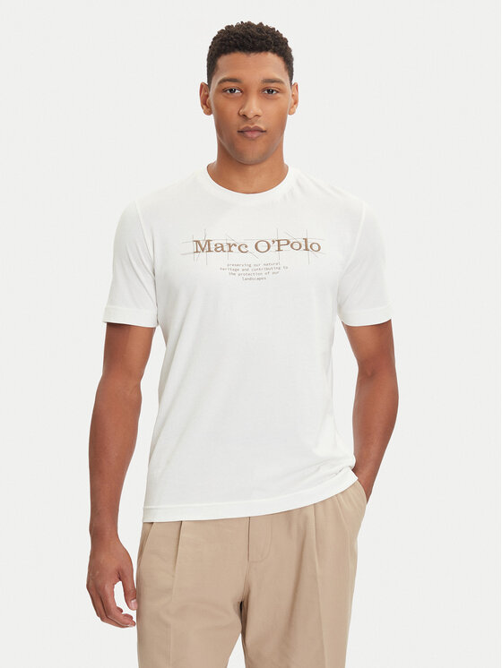 

Футболка regular fit 528 2305 51196 Marc O'Polo, экрю, Белый, Футболка regular fit 528 2305 51196 Marc O'Polo, экрю