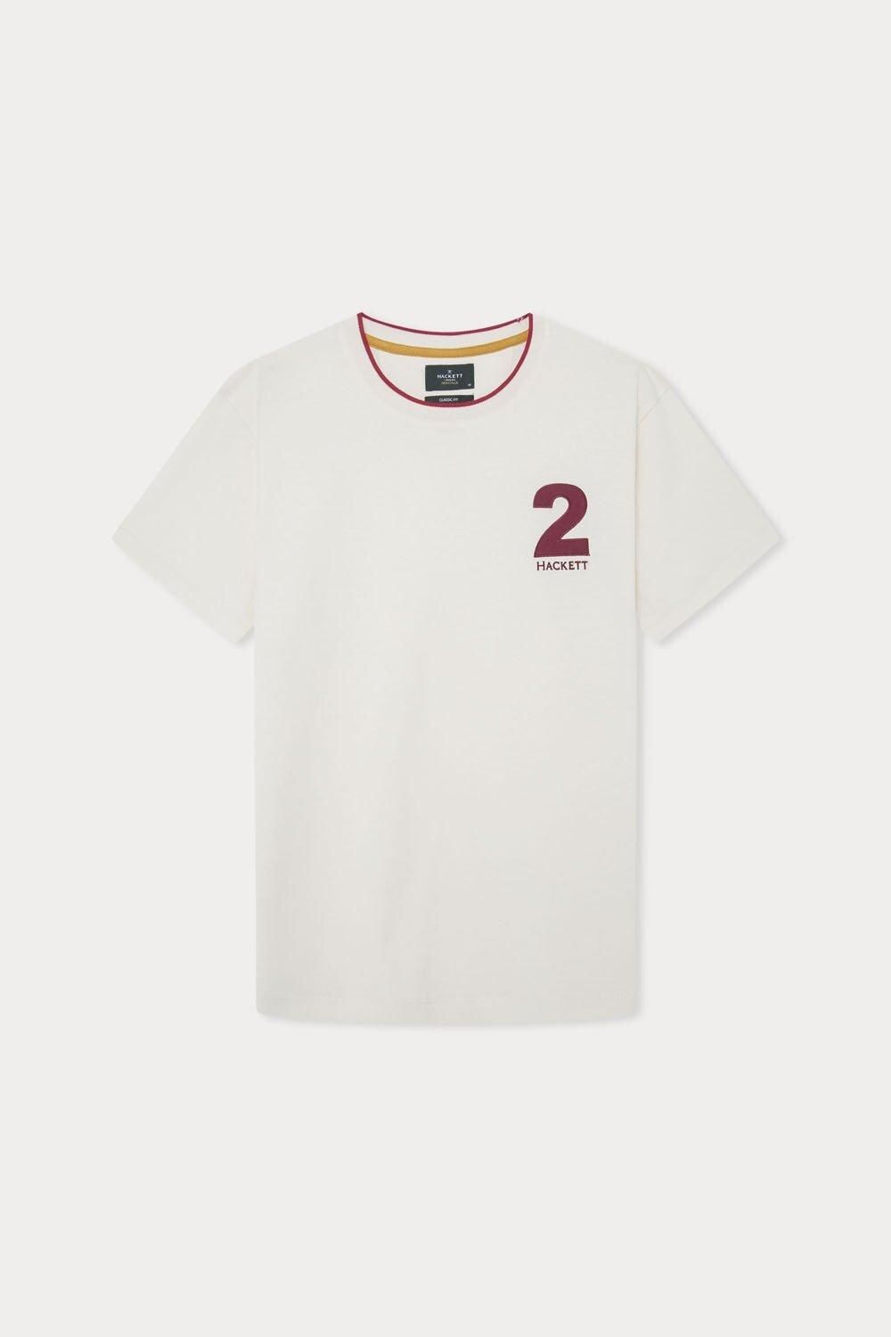 

Футболка Hackett Heritage Number 2 с коротким рукавом, белый