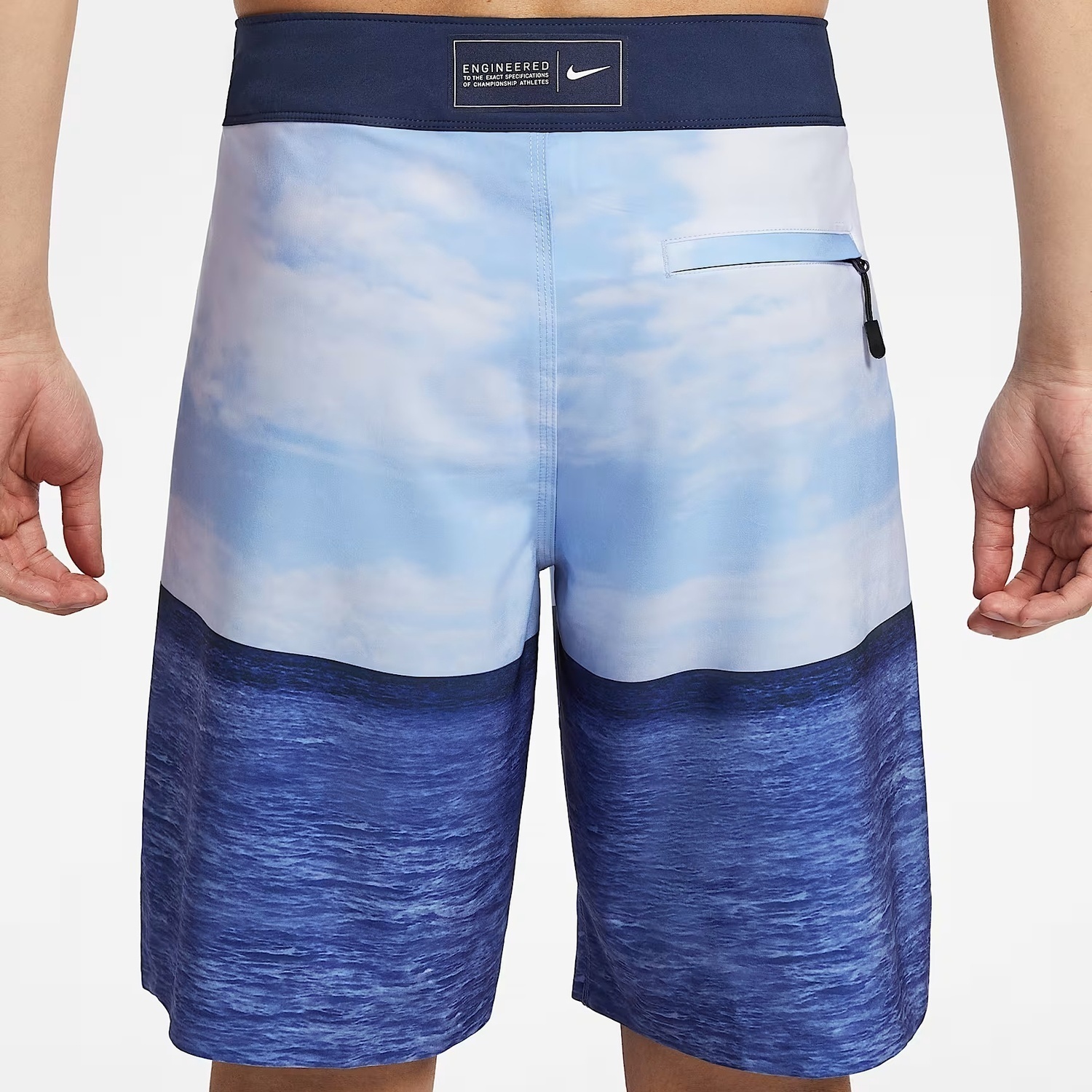 Мужские шорты для плавания Swim Fadeaway Sailboat 9' Nike, синий/темно-синий/белый — фото 4
