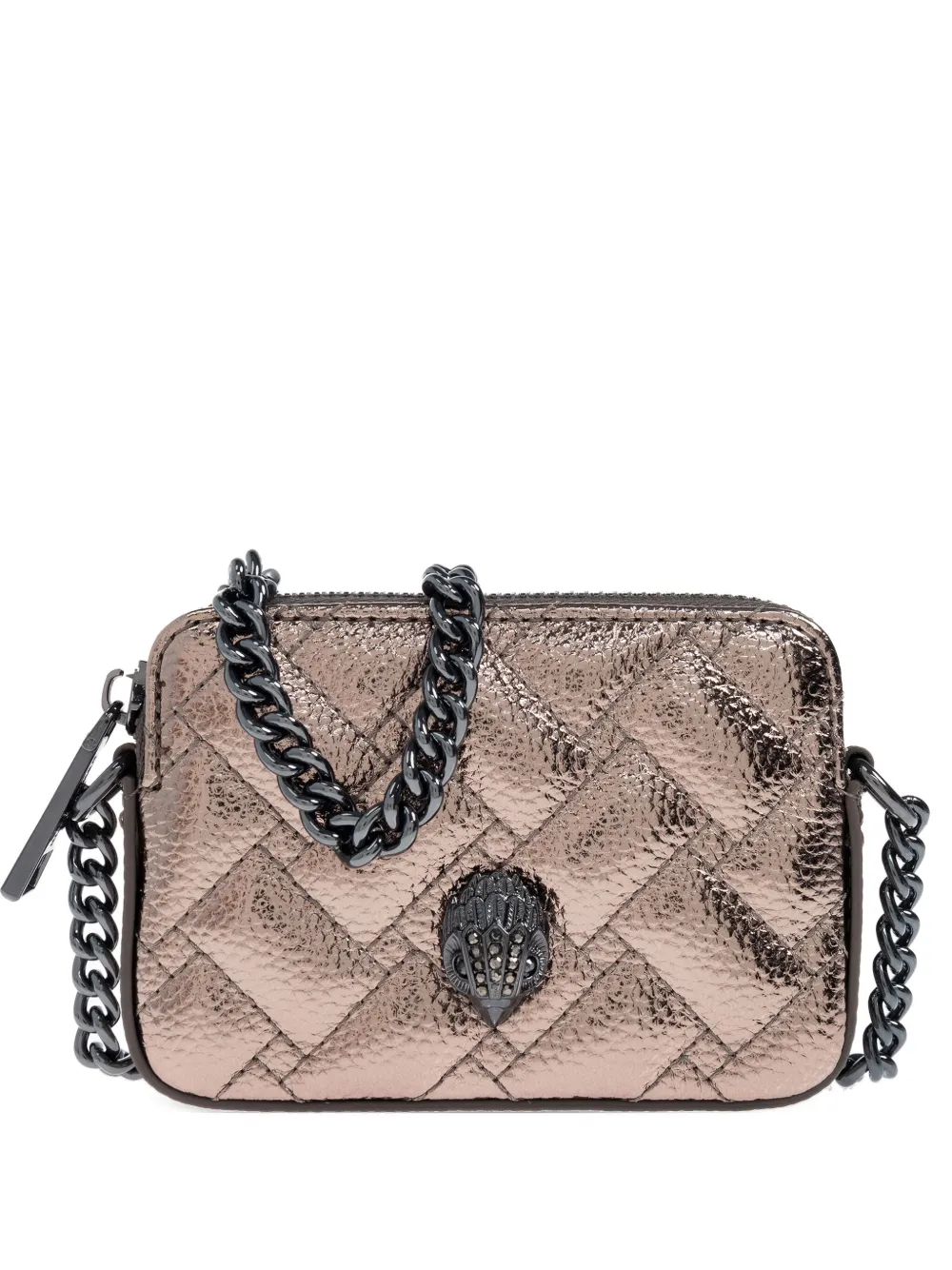 

Стеганая каркасная мини-сумка Kensington с цепочкой Kurt Geiger London, коричневый