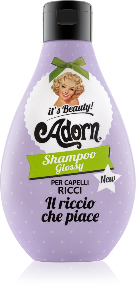 

Глянцевый шампунь для вьющихся и волнистых волос, средство, придающее блеск волнистым и кудрявым волосам. Adorn, shampoo glossy 250 мл