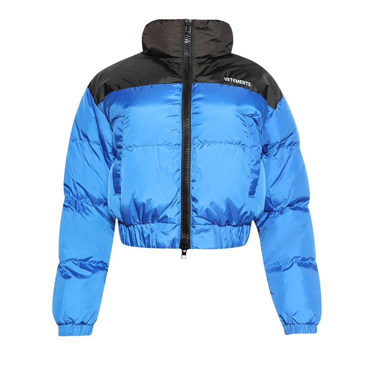 

Куртка Vetements Fitted Puffer Jacket Blue/Black, синий