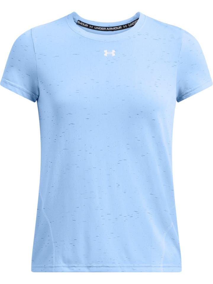 

Футболка Vanish Seamless Loose Ss синего цвета Under Armour