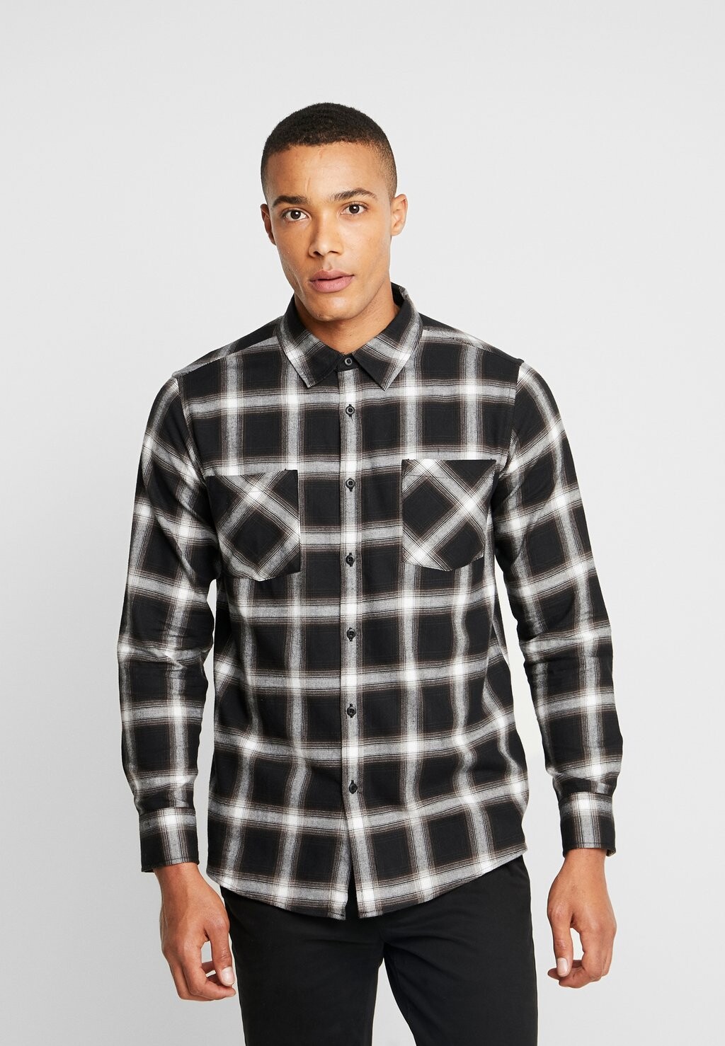 

Рубашка Flanell Shirt 6 Urban Classics, цвет black/white