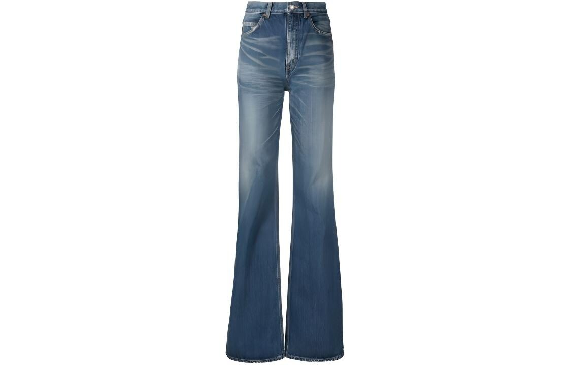 

Джинсы женские Saint Laurent Flared High-Waisted, синий