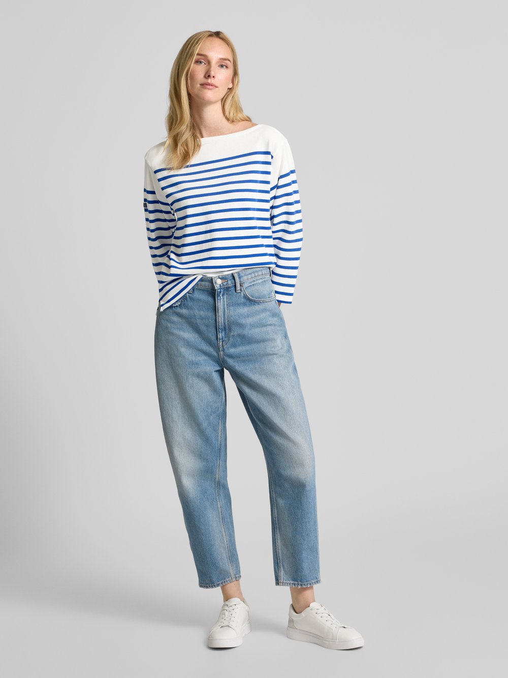 

Лонгслив с вырезом-лодочкой Polo Ralph Lauren, белый