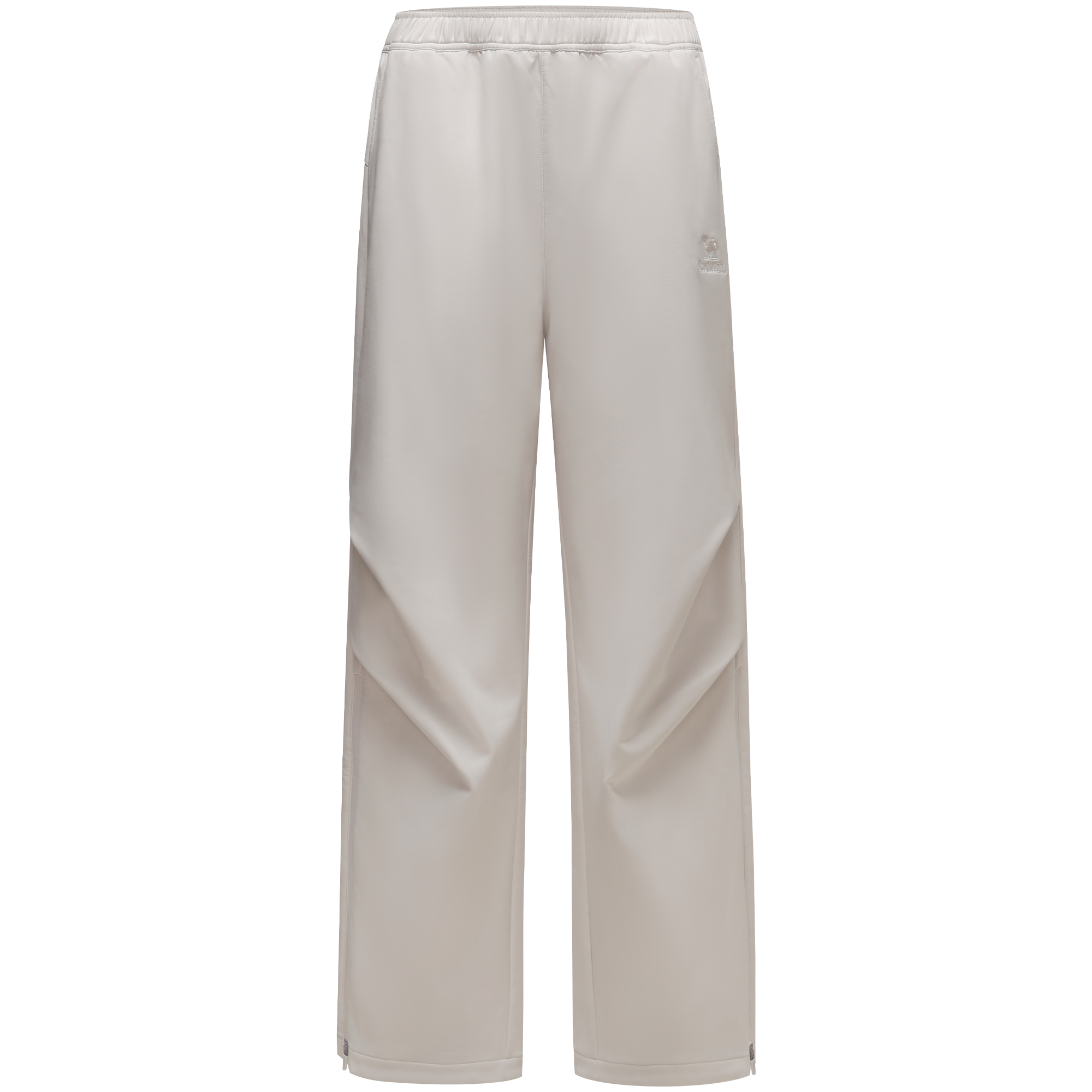 

Повседневные брюки женские утепленные с флисовой подкладкой прямого кроя CAMEL, светло-frost белый