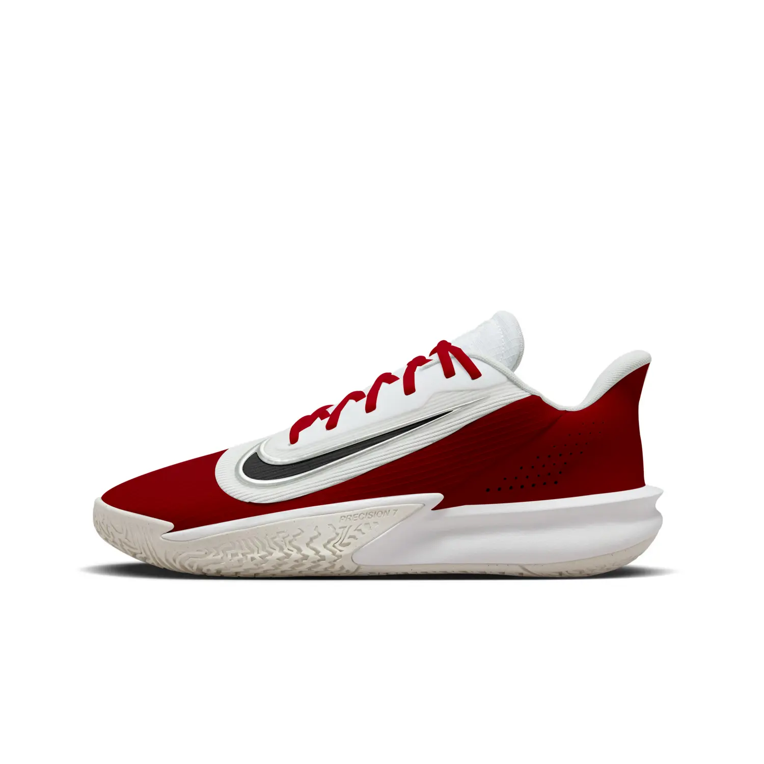 

Nike Баскетбольные кроссовки Precision 7 с низким верхом, устойчивые к истиранию, красные, мужские