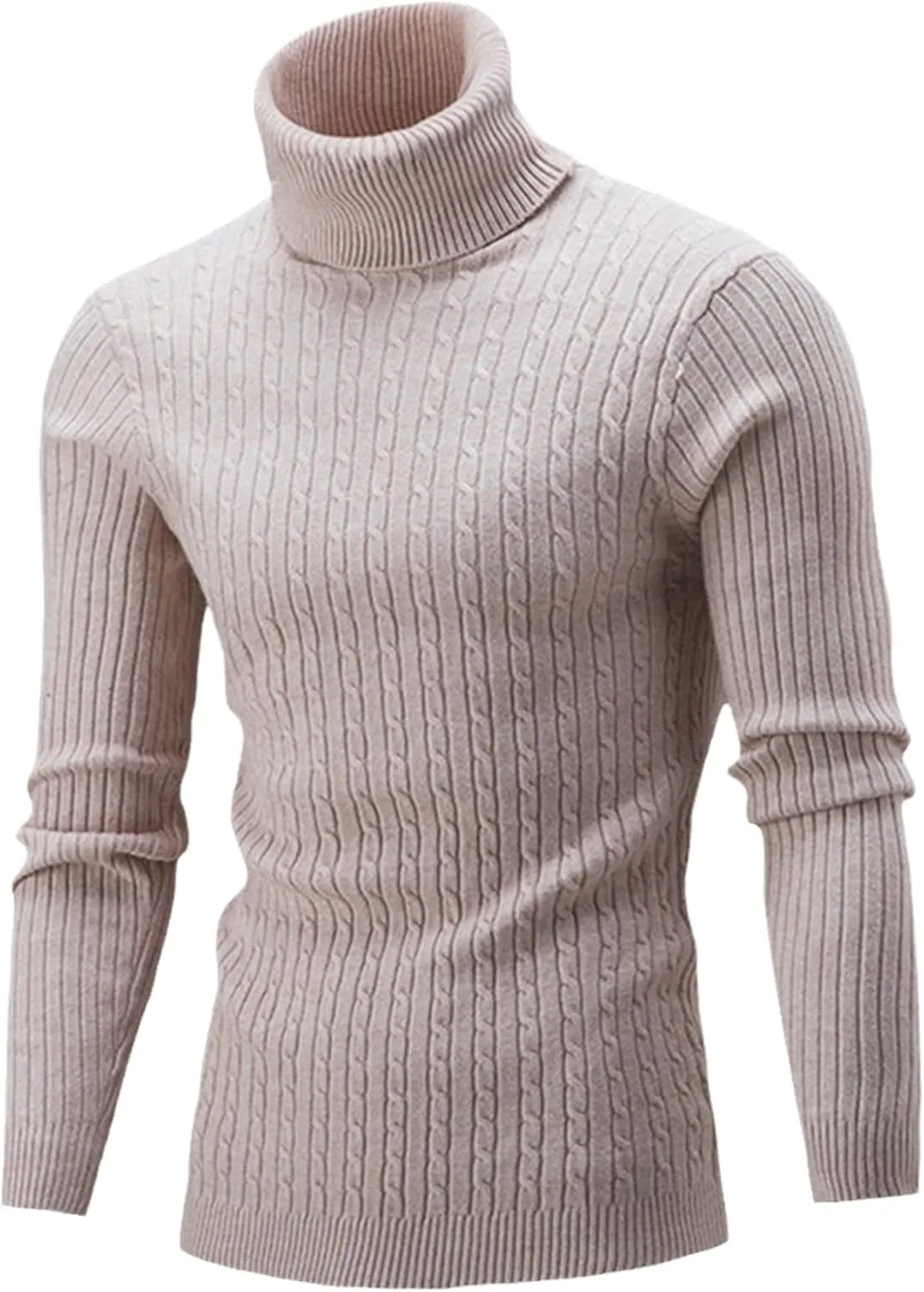 

Hourvnei зимний высокий воротник толстый теплый свитер мужской водолазка slim fit пуловер