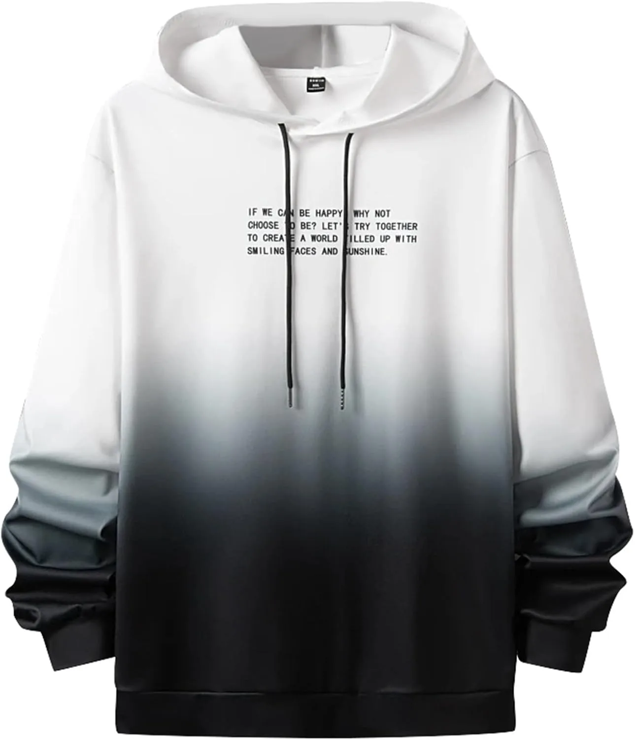 

Мужской оверсайз худи с неоновым розовым принтом