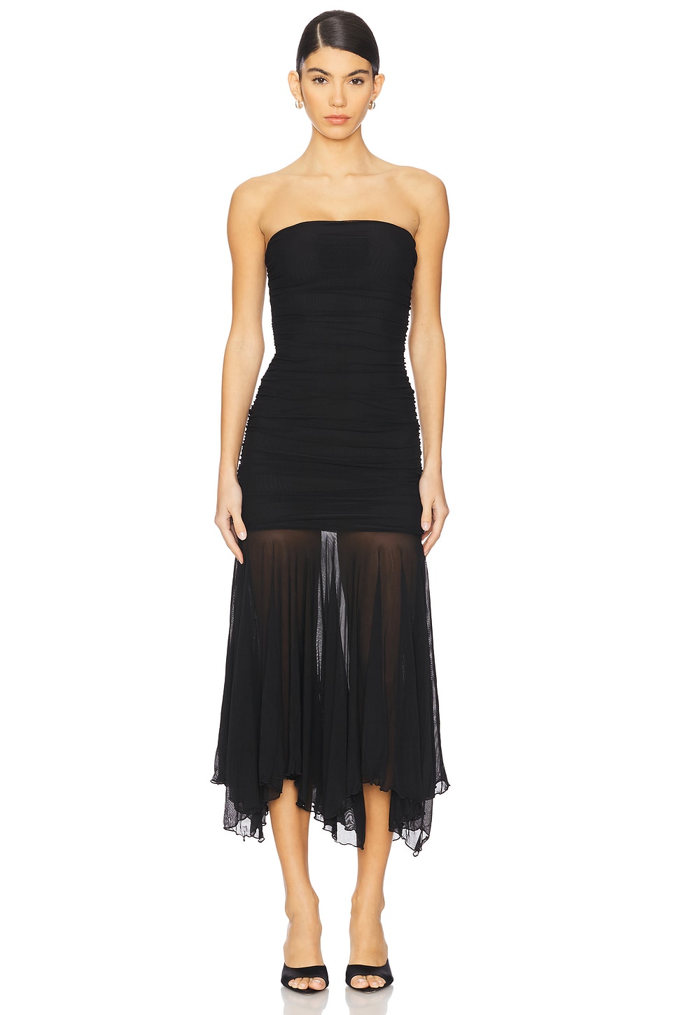 

Безбретельное платье Amaris Superdown, black