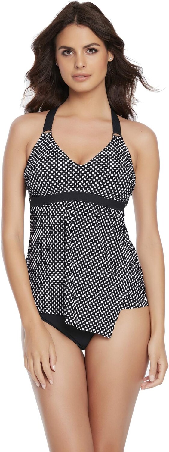 

Купальник Magicsuit Lichtenstein Dot Carly Tankini, цвет Black/White