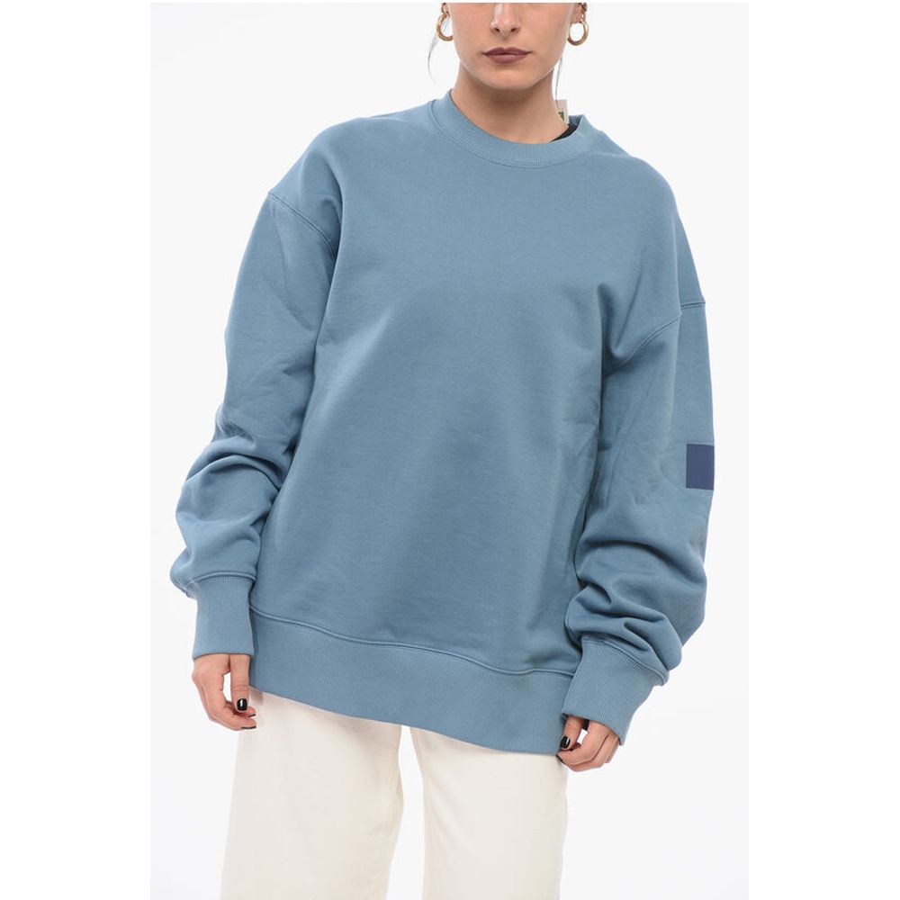 

Однотонная толстовка из начесаного хлопка с круглым вырезом Y-3, Light Blue