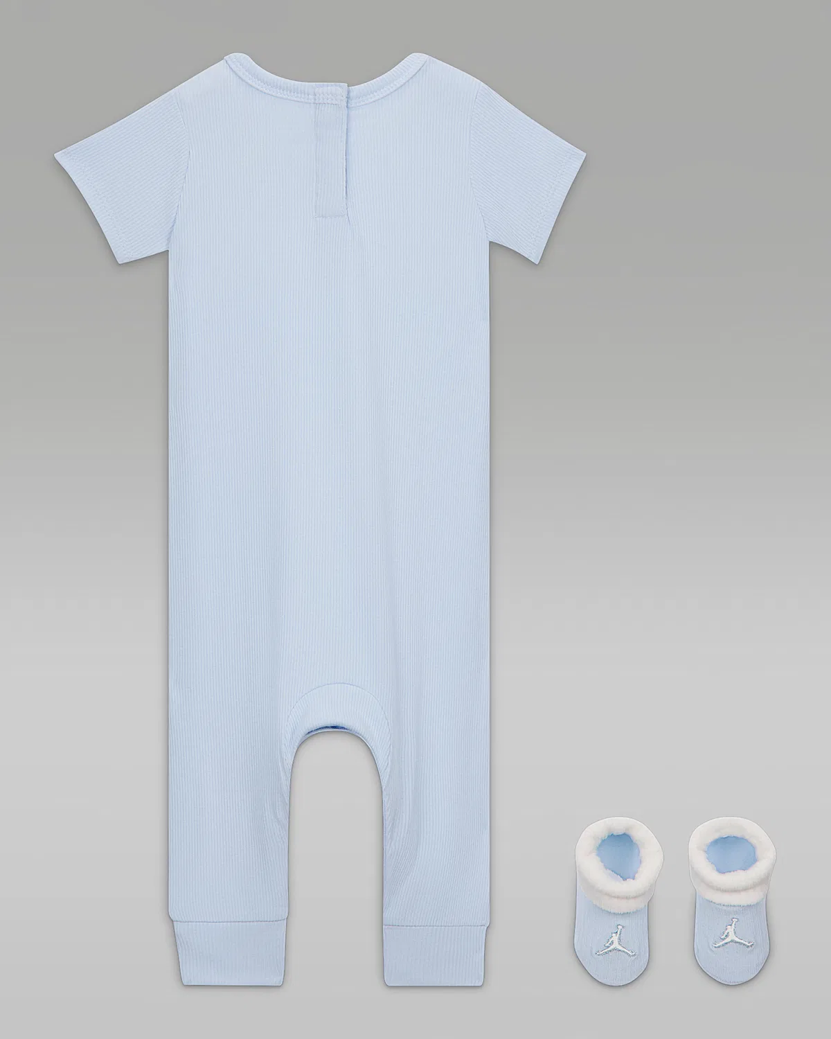 Baby Essential 2-Piece Short Sleeve Coverall Set Jordan, Hydrogen Blue — фото 2