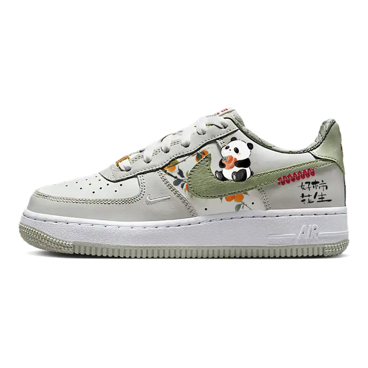 

Детские кроссовки Air Force 1 Good Persimmons Happen с низким верхом и противоскользящим эффектом для скейтбординга. Подростки. Nike, зеленый