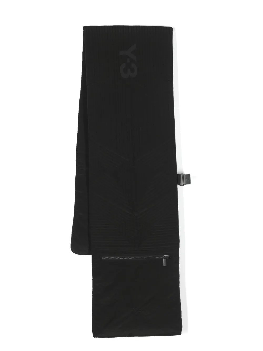 

Стеганый шарф с логотипом Y-3, черный