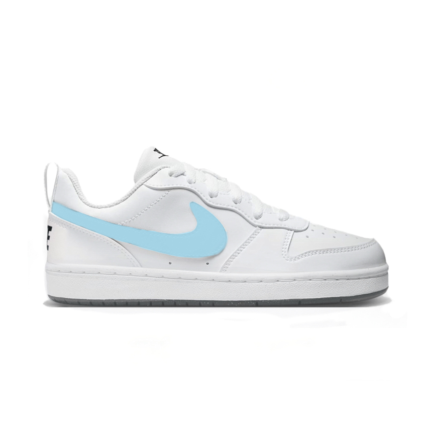 Nike Кроссовки для скейтбординга Court Borough Height Increasing Lightweight Cushioning Low top White Blue Unisex — фото 3