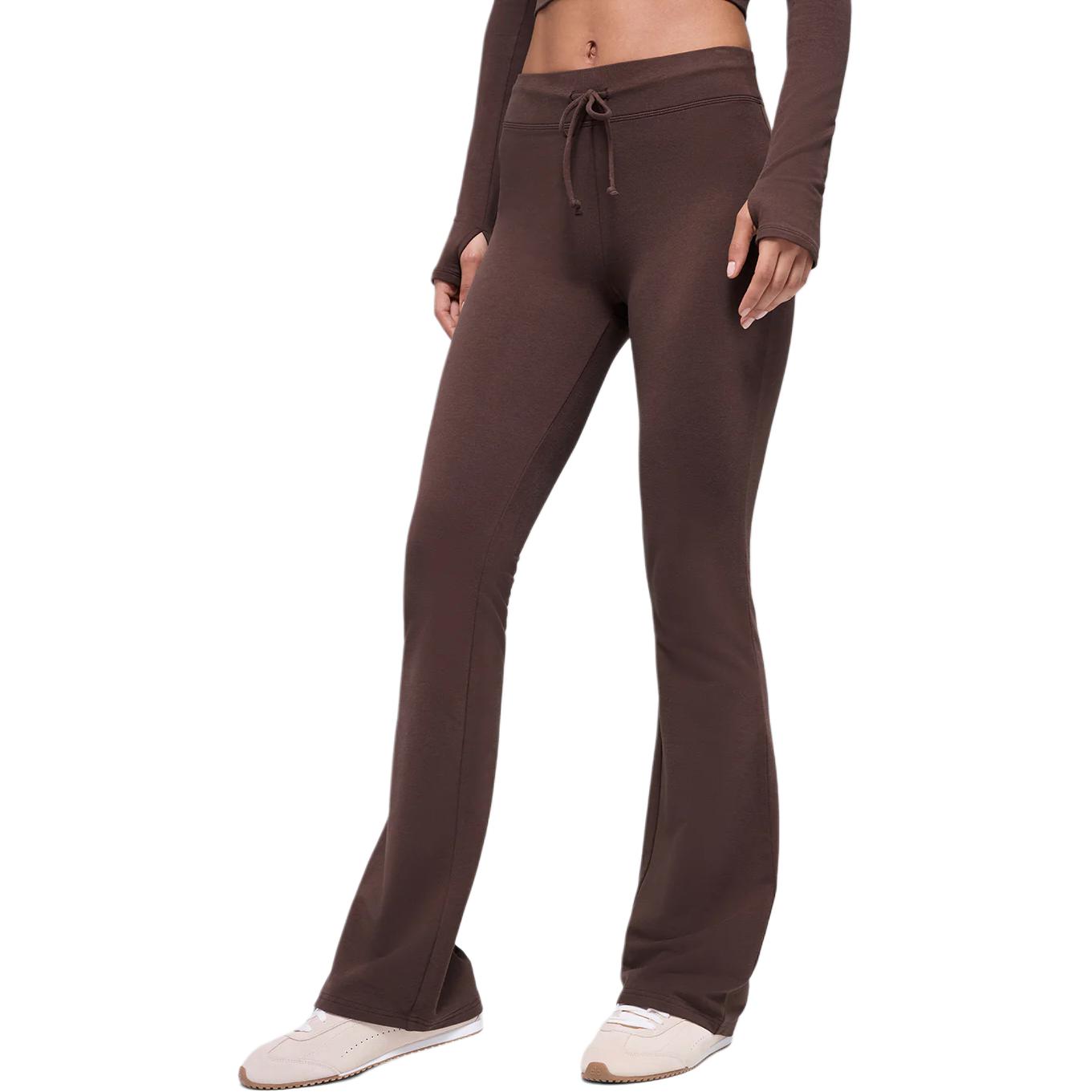 

Вязаные спортивные брюки для женщин Alo Yoga, коричневый