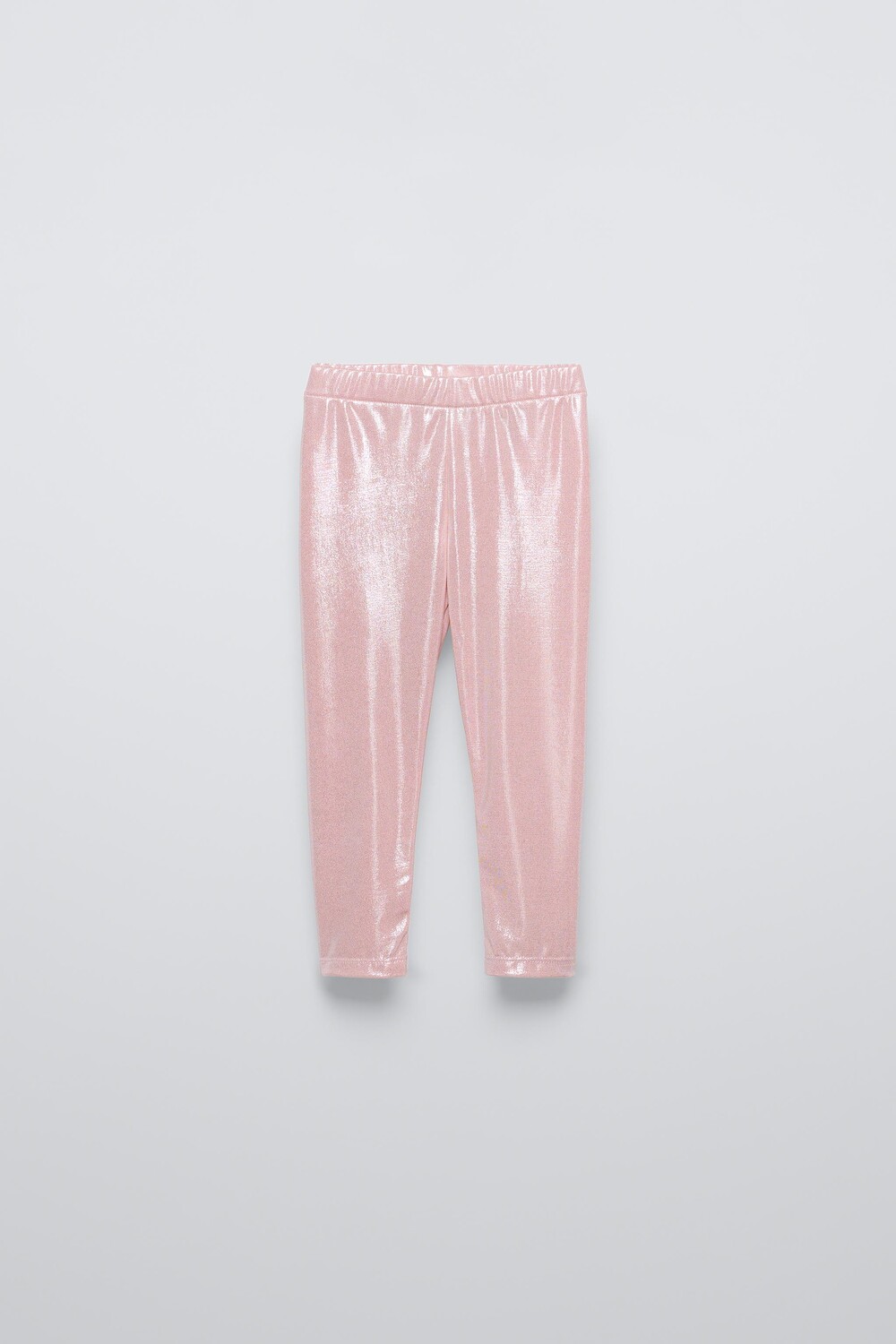 

Металлические леггинсы ZARA, розовый