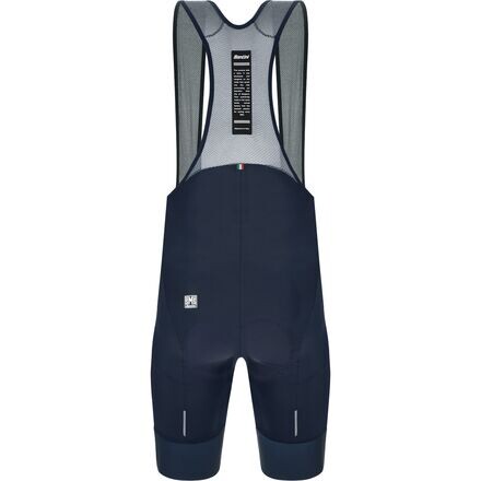 

Короткие шорты Karma Delta Bib мужские Santini, цвет Blu Nautica