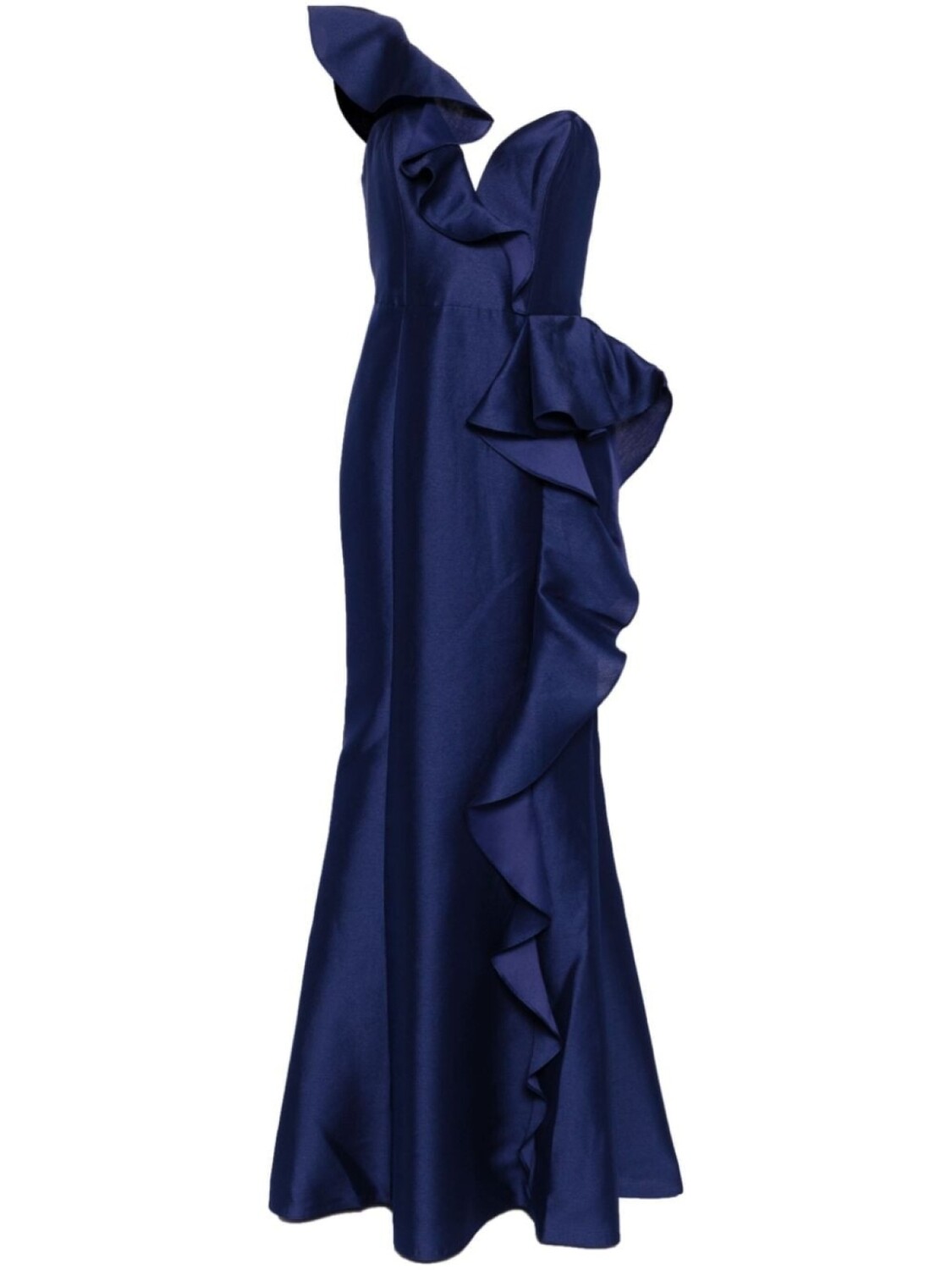 

Marchesa Notte платье Mikado, синий