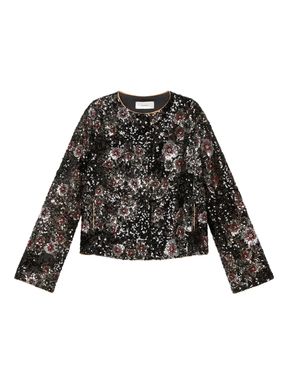 

Пиджак, украшенный пайетками MALIPARMI, черный
