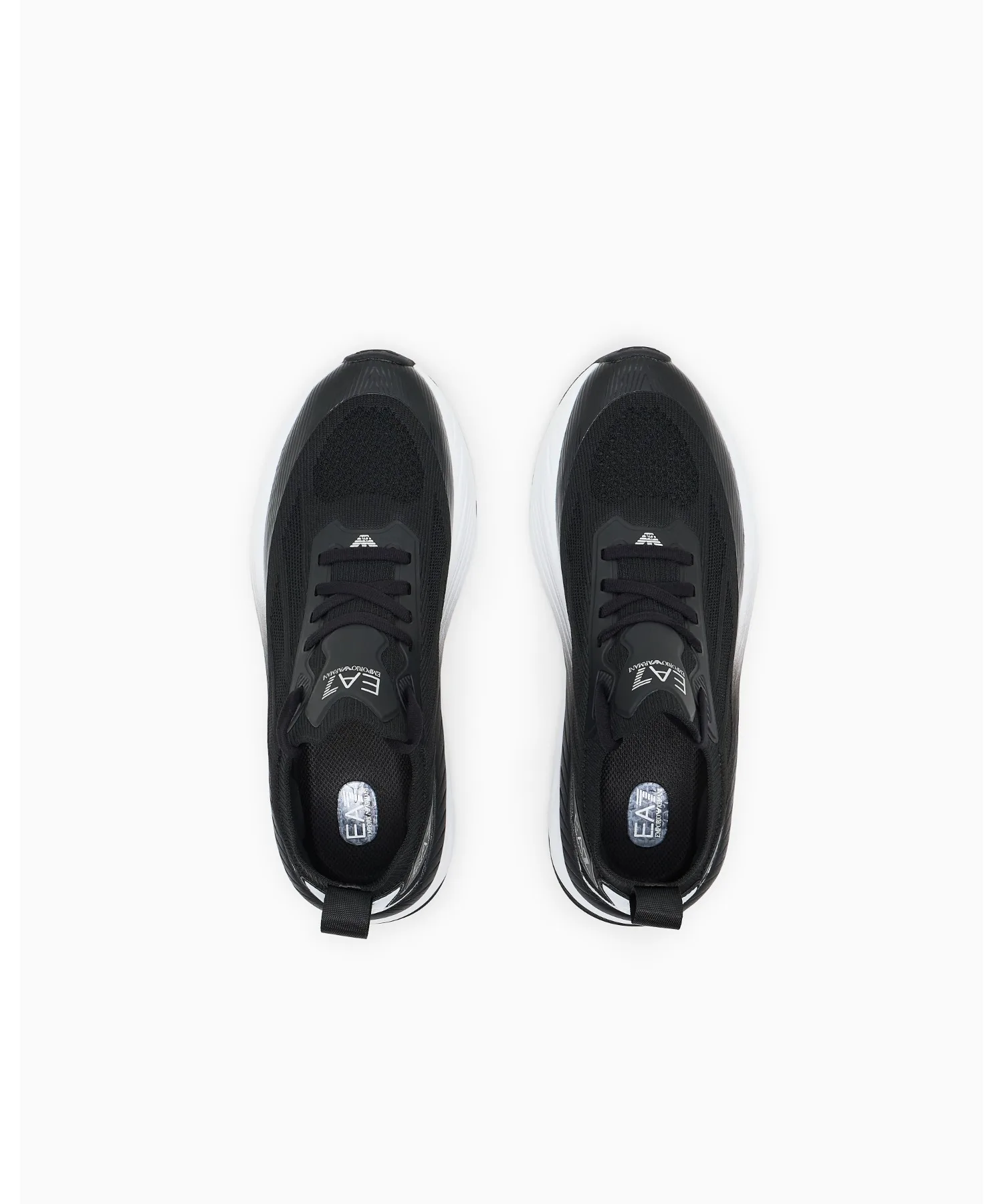 Кроссовки для бега с амортизацией Crusher Sonic Knit EMPORIO ARMANI EA7 белые — фото 4