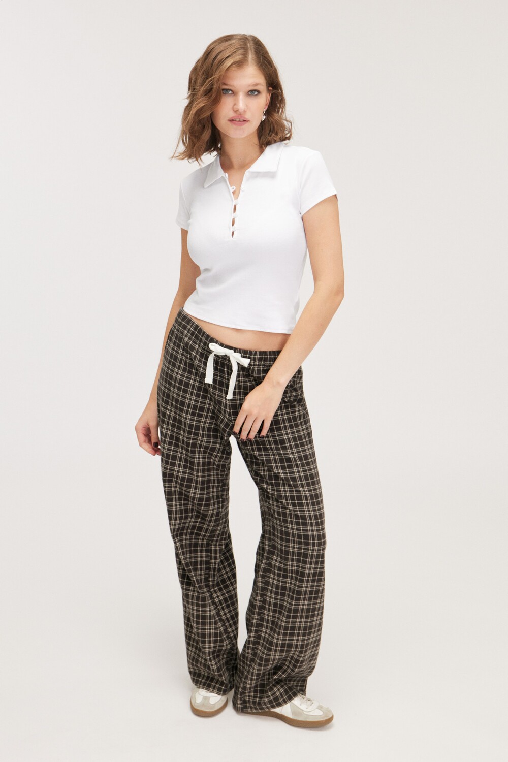

Свободные пижамные штаны Monki, коричневый
