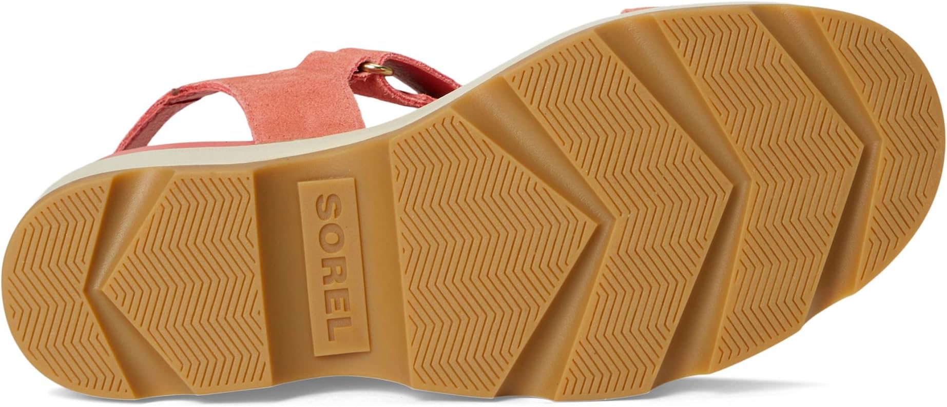 Туфли SOREL Joanie IV Y Strap Wedge, цвет Coral Blossom, Gum — фото 3