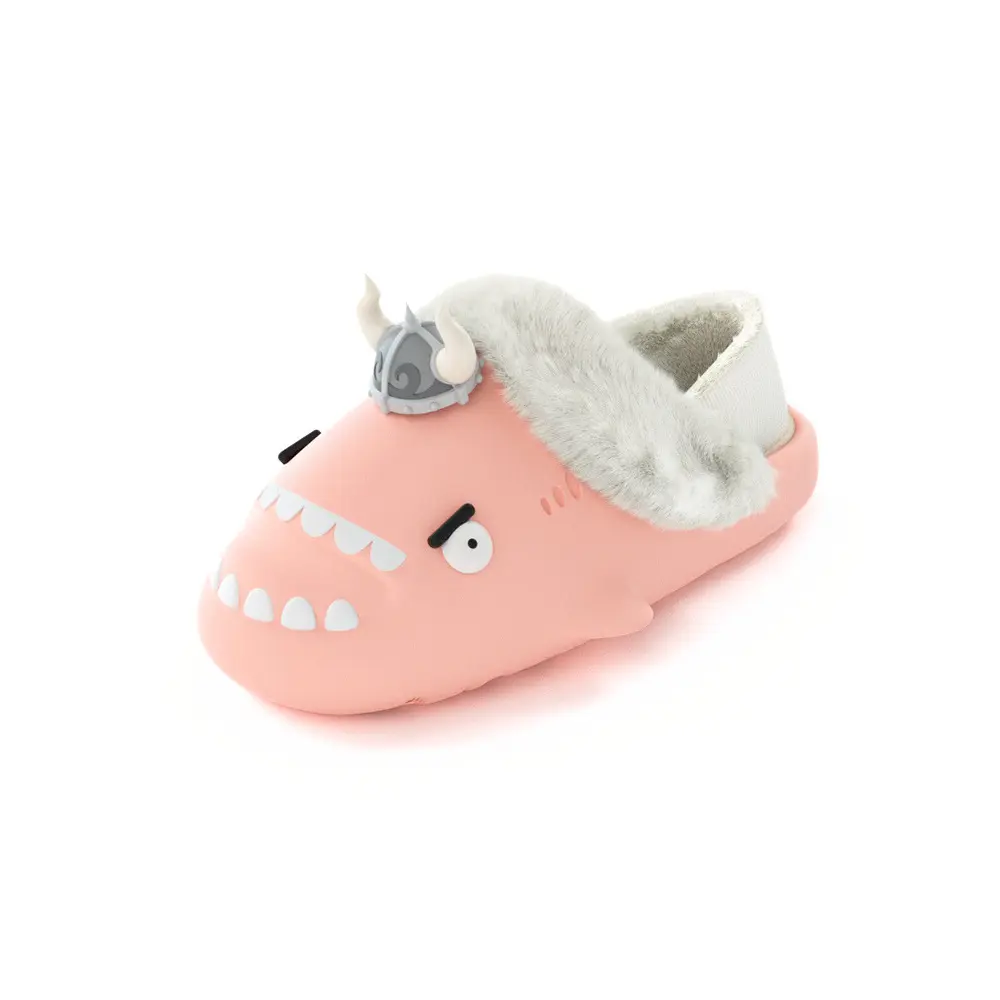 

HelloSlippers Акульи зимние тапочки Sharkicks с закрытым носком и каблуком унисекс в розовом цвете, цвет Pink
