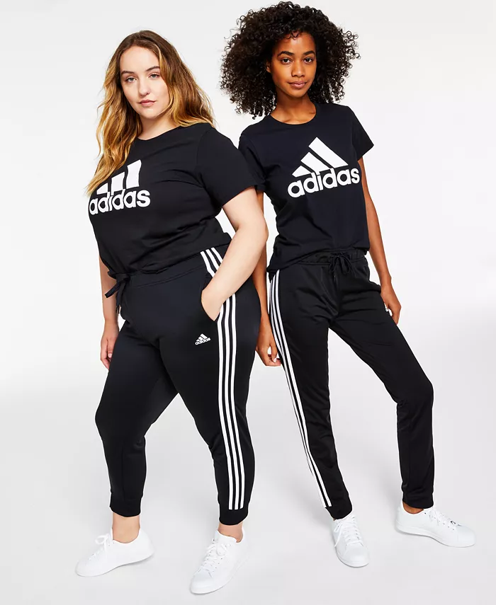 

Женские спортивные брюки Essentials Warm-Up Slim Tapered с тремя полосками, размеры XS–4X adidas, синий